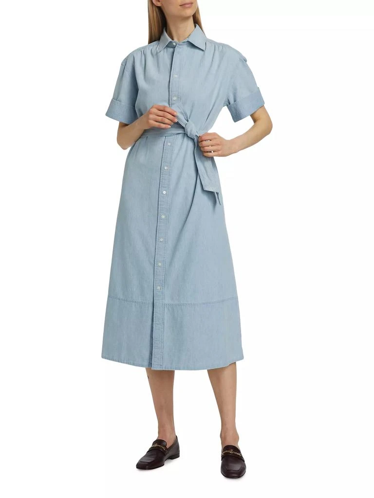 商品Ralph Lauren|Chambray Midi-Shirtdress,价格¥1017,第3张图片详细描述