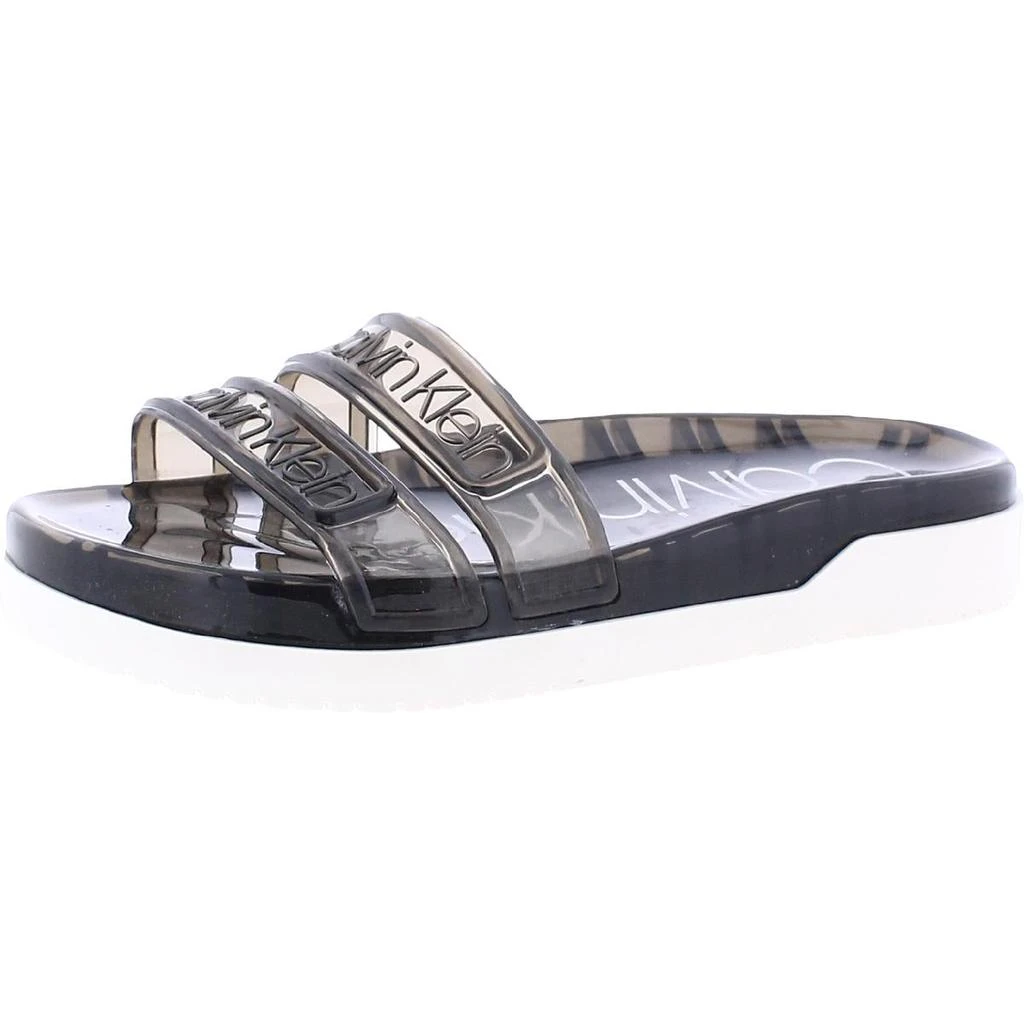 商品Calvin Klein|Calvin Klein Womens Tobi Flat Slip On Pool Slides,价格¥91,第2张图片详细描述