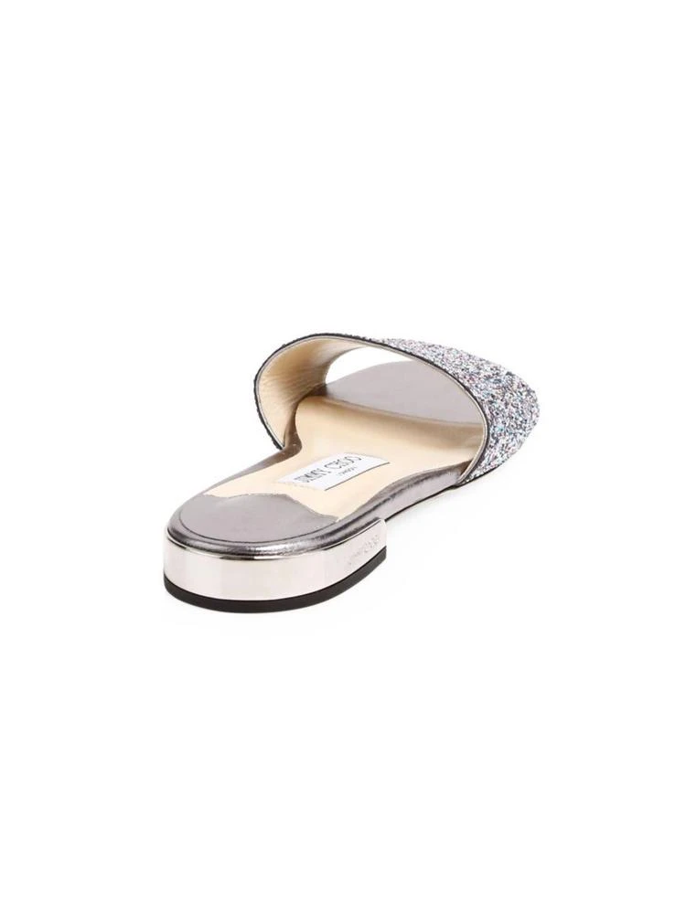 商品Jimmy Choo|Joni Glitter-Embossed Leather Slides,价格¥1574,第3张图片详细描述