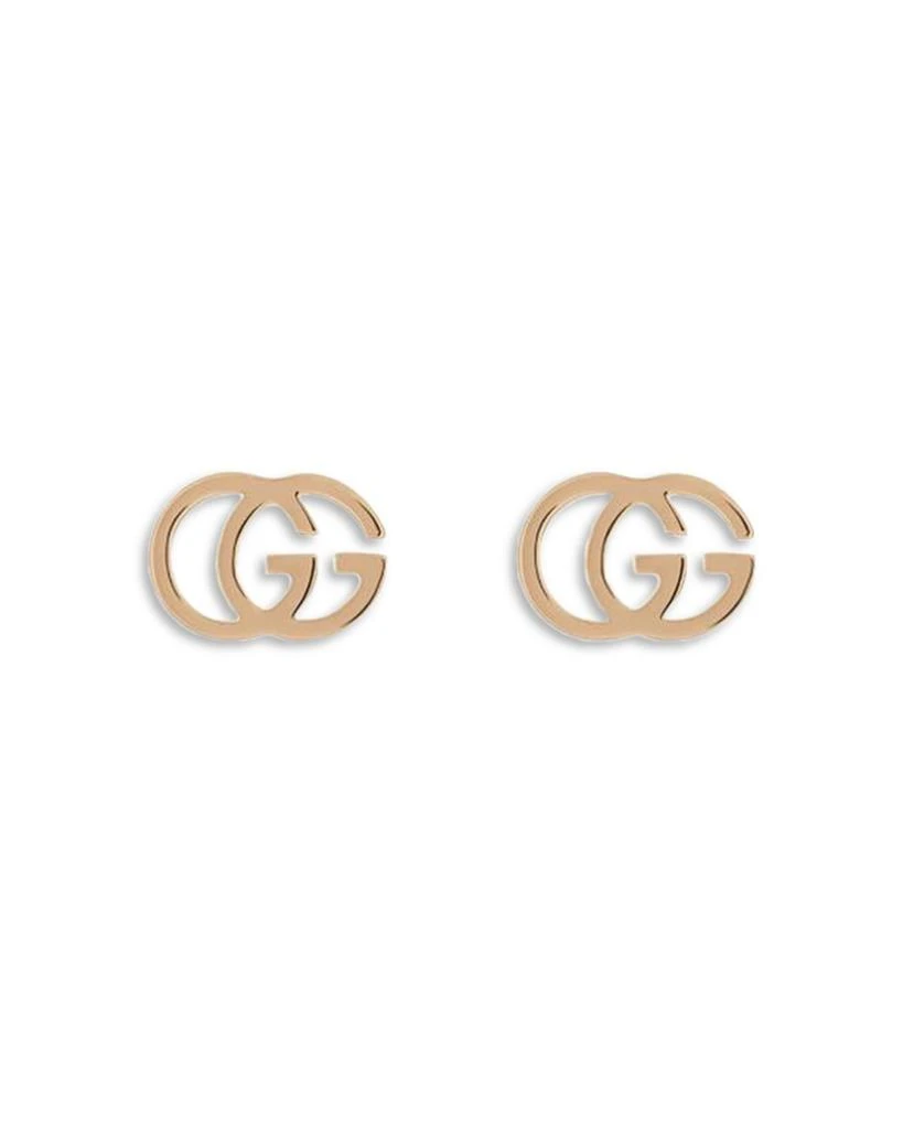 商品Gucci|18K Rose Gold Running Double G Stud Earrings,价格¥5612,第1张图片详细描述