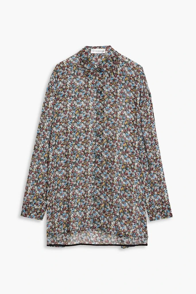 商品Victoria Beckham|Metallic floral-print silk-blend chiffon blouse,价格¥1995,第1张图片