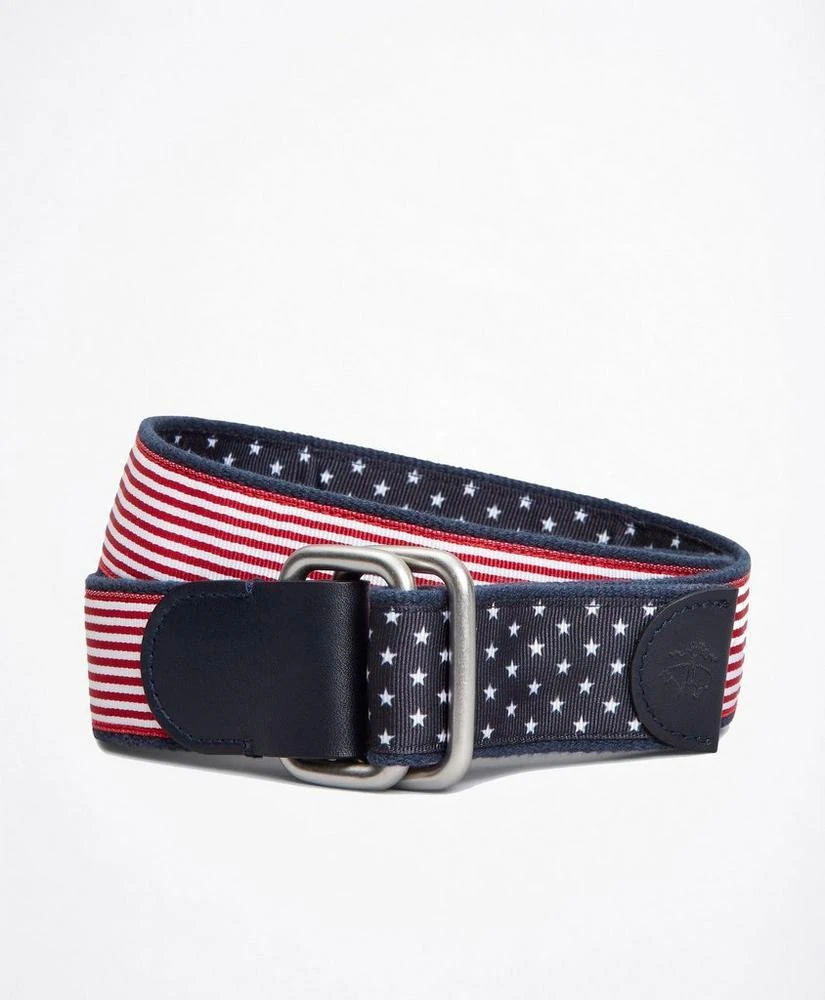 商品Brooks Brothers|Stripe and Dot Reversible Stretch Belt,价格¥123,第1张图片