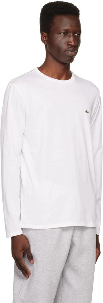 商品Lacoste|White Crewneck Long Sleeve T-Shirt,价格¥278,第2张图片详细描述