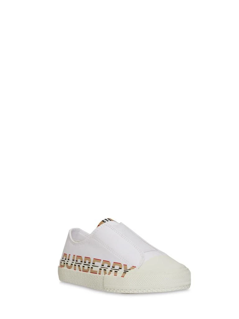 商品Burberry|Icon Stripe Logo Cotton Slip-on Sneakers,价格¥1767,第2张图片详细描述