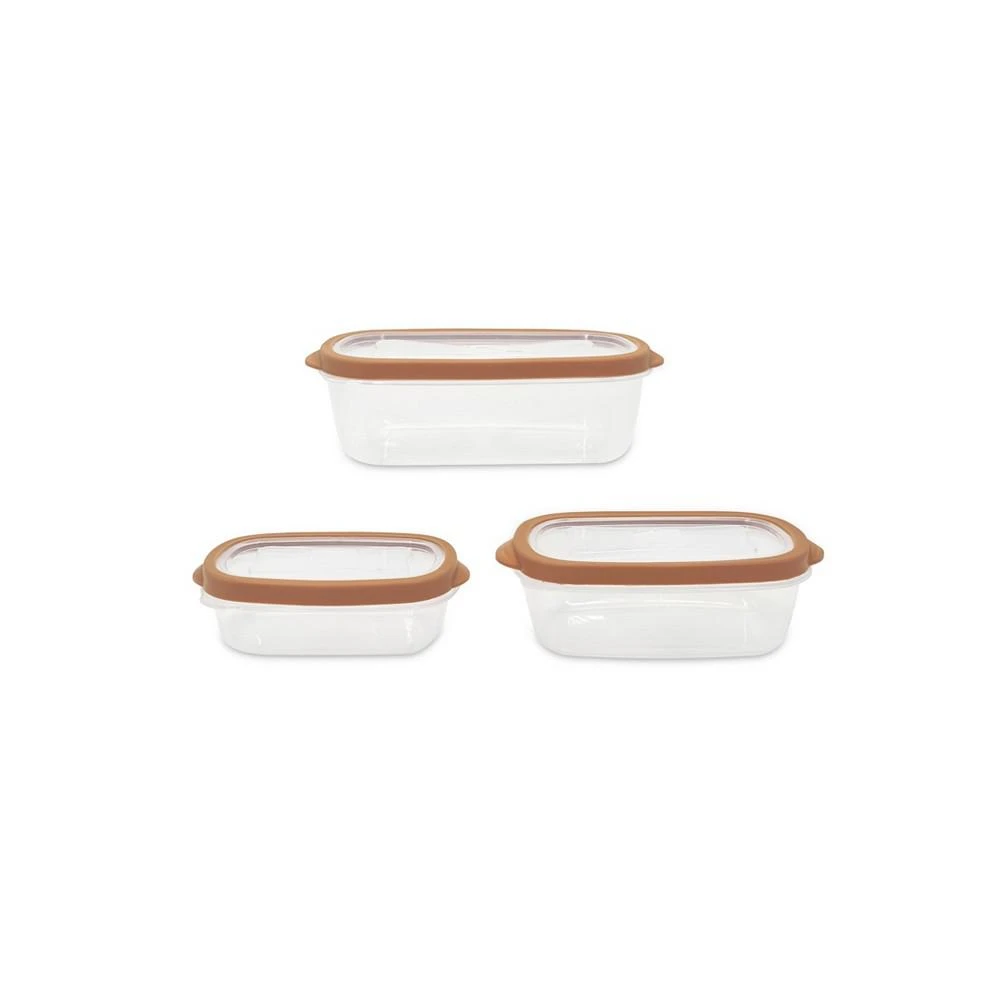 商品Sedona Kitchen|Sedona 6 Piece Rectangle Plastic Storage Container Set,价格¥52,第2张图片详细描述