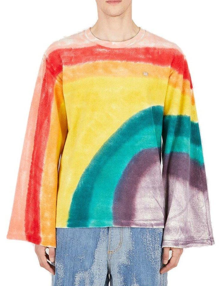商品Acne Studios|Acne Studios Rainbow Printed Long-Sleeved T-Shirt,价格¥1460,第1张图片