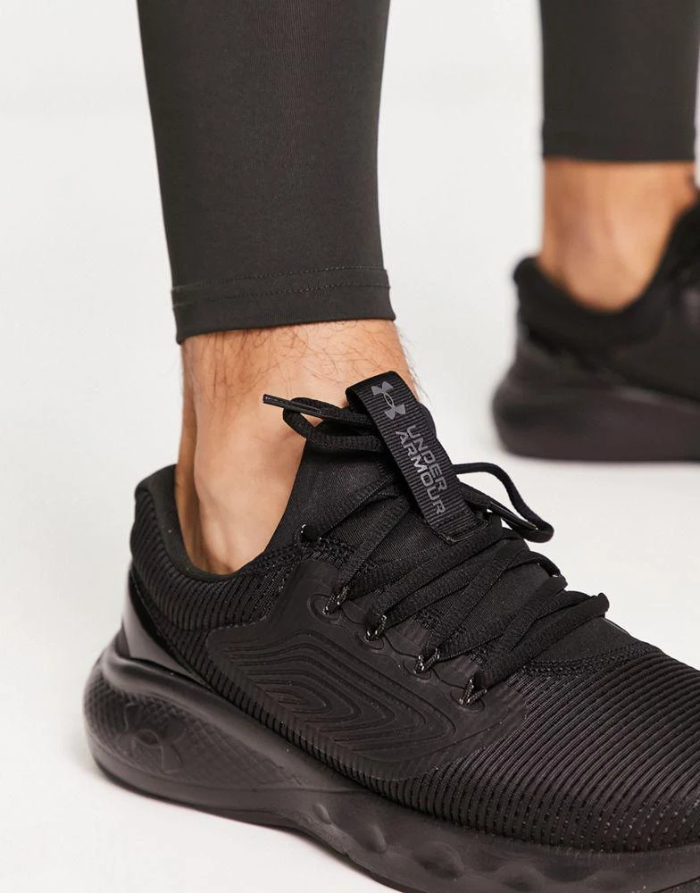 商品Under Armour|Under Armour Running Charged Vantage 2 trainers in triple black,价格¥612,第3张图片详细描述