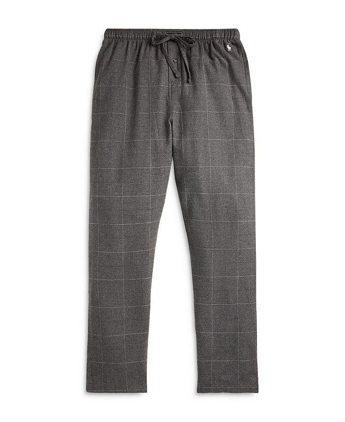 商品Ralph Lauren|Charcoal Midnight Flannel Pajama Pants,价格¥314,第3张图片详细描述