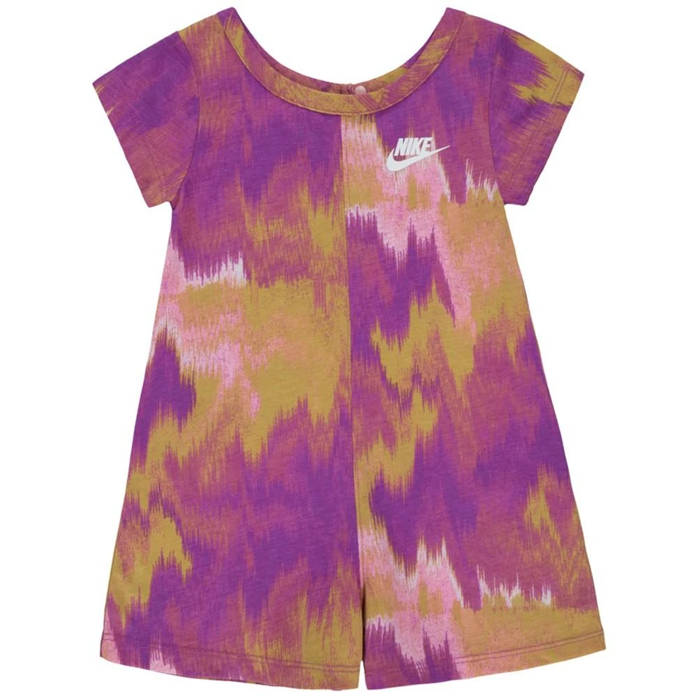 商品NIKE|Toddler Girls All-Over Print Short Sleeves Romper,价格¥187,第1张图片