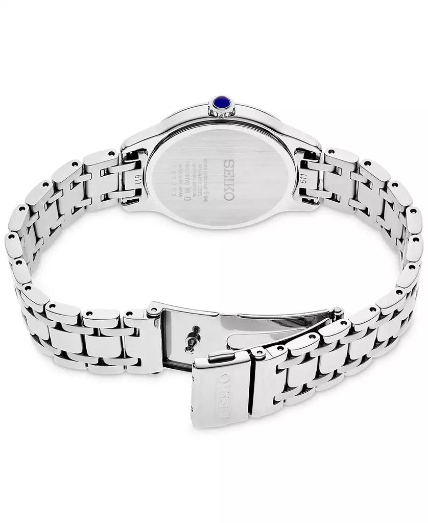 商品Seiko|Women's Diamond (1/10 ct. t.w.) Stainless Steel Bracelet Watch 30mm,价格¥2715,第3张图片详细描述