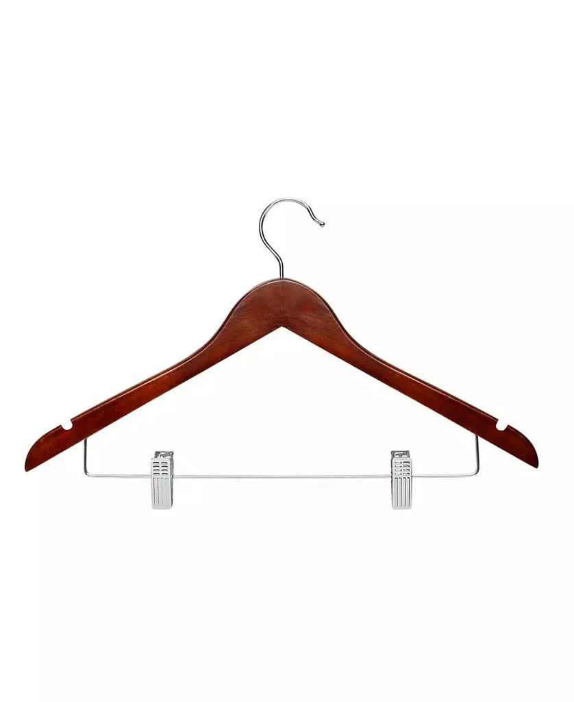 商品Honey Can Do|Cherry Wood Suit Hangers, Set of 12,价格¥297,第1张图片