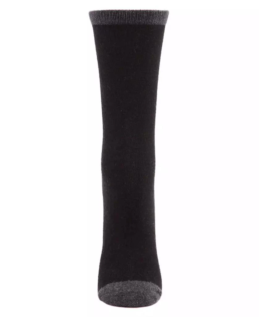 商品Memoi|Tipped Flat knit Cashmere Women's Crew Socks,价格¥104,第2张图片详细描述