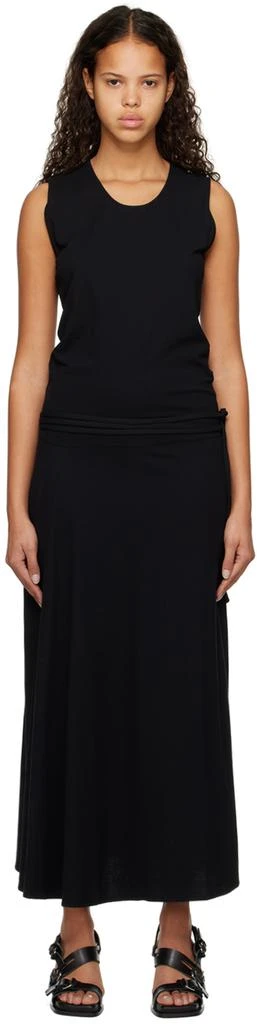商品Lemaire|Black Belted Midi Dress,价格¥1384,第1张图片