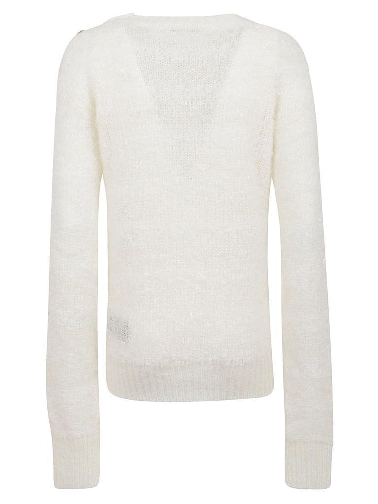 商品Balmain|Balmain Women's  Beige Wool Sweater,价格¥9583,第4张图片详细描述