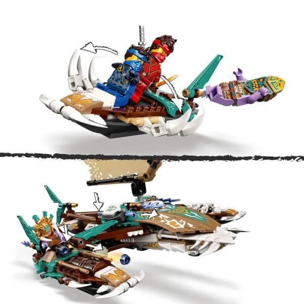 商品LEGO|LEGO NINJAGO: Catamaran Sea Battle Building Set (71748),价格¥528,第4张图片详细描述