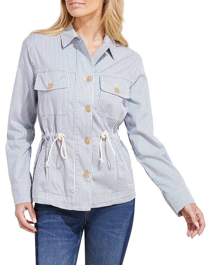 商品Vineyard Vines|Railroad Stripe Utility Jacket,价格¥734,第1张图片