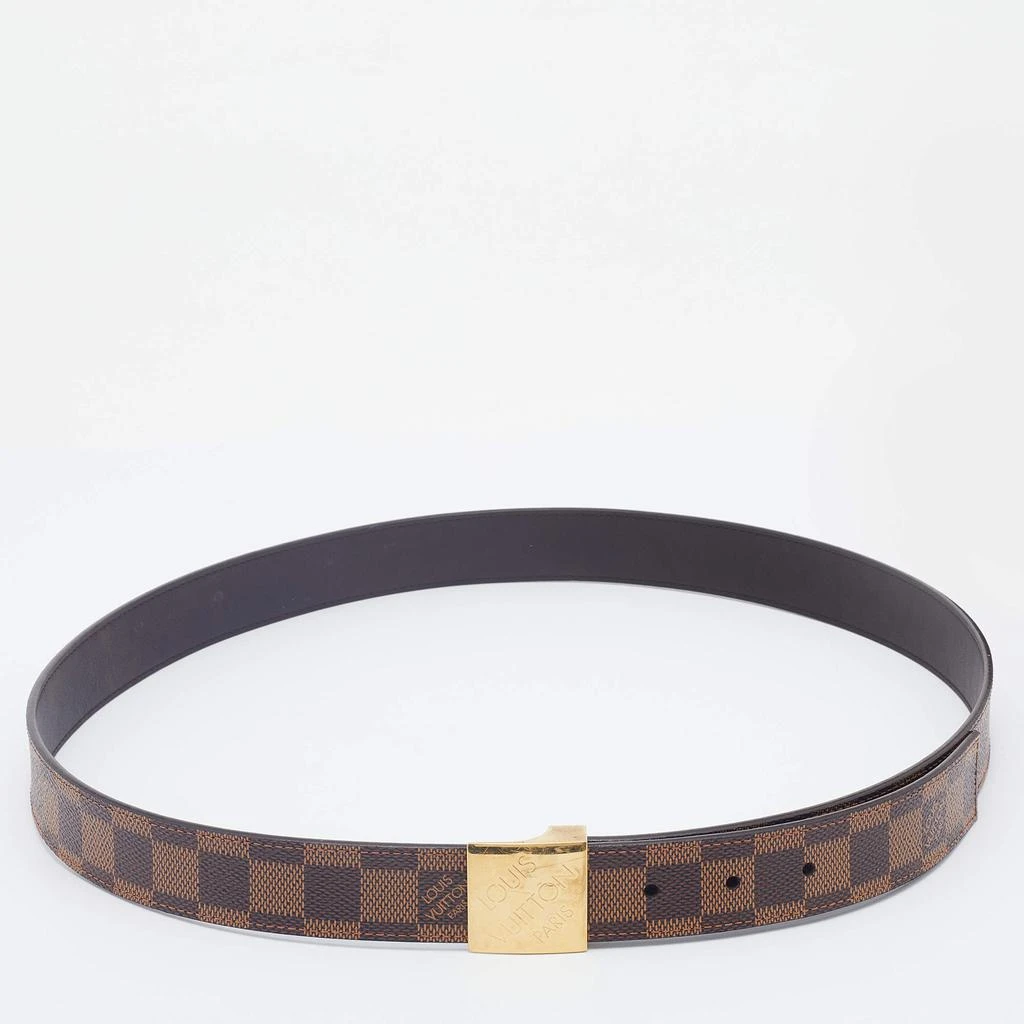 商品[二手商品] Louis Vuitton|Louis Vuitton Brown Coated Canvas Buckle Belt 100CM,价格¥2488,第2张图片详细描述