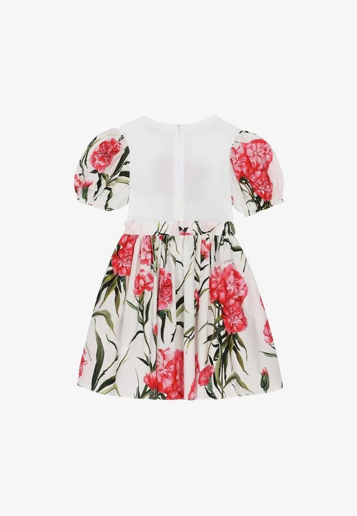 商品Dolce & Gabbana|Girls Carnation Print DG Dress,价格¥2884,第2张图片详细描述