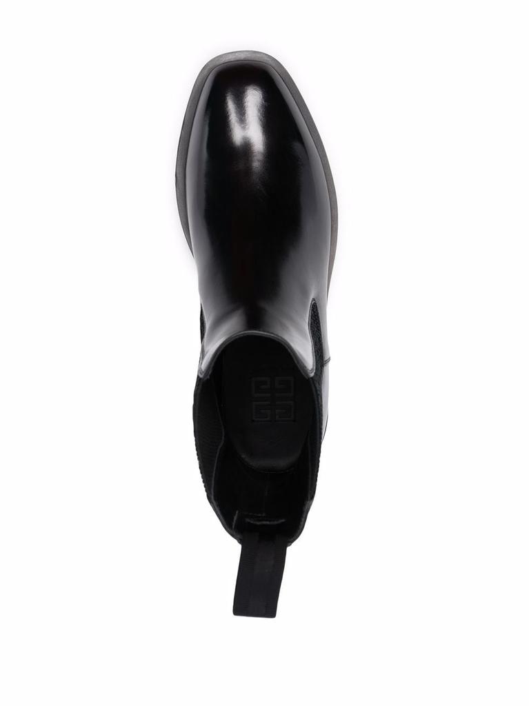 GIVENCHY - Squared Leather Anlke Boots商品第2张图片规格展示