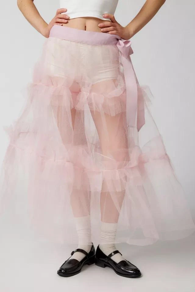 商品Kimchi Blue|Kimchi Blue Anabella Sheer Tutu Maxi Skirt,价格¥150,第4张图片详细描述