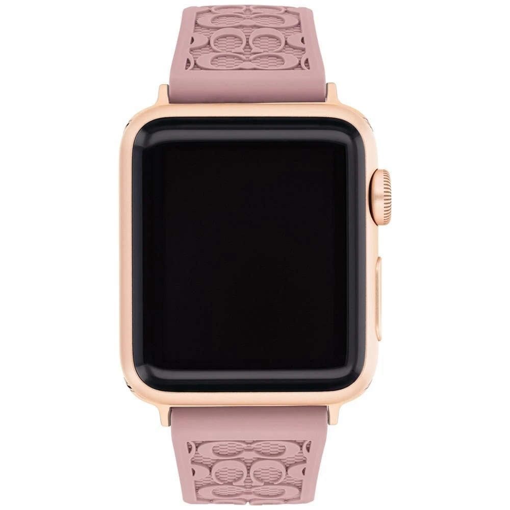 商品Coach|Pink Rubber Apple® Watch Strap 38/40/41mm,价格¥639,第1张图片