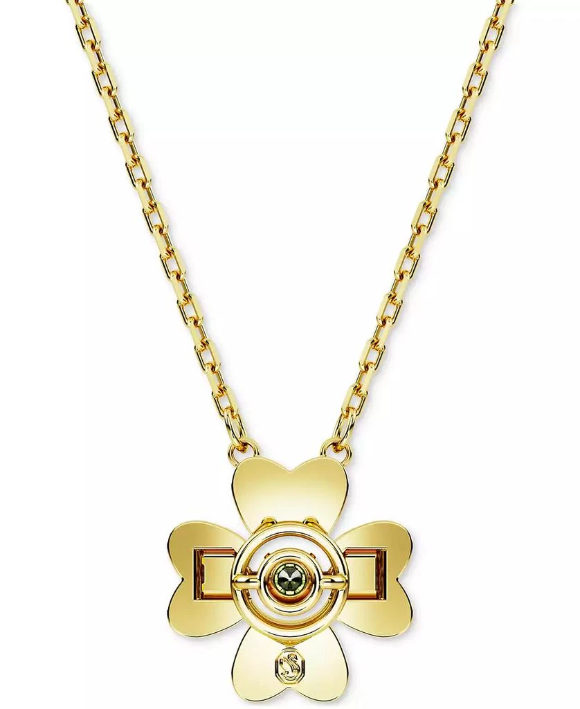 商品Swarovski|Gold-Tone Color Crystal Clover Pendant Necklace, 15" + 2-3/4" extender,价格¥1269,第4张图片详细描述