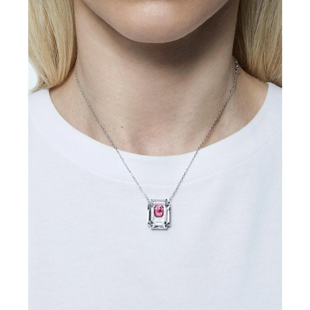 商品Swarovski|Silver-Tone Crystal 16-1/2" Adjustable Pendant Necklace,价格¥767,第5张图片详细描述