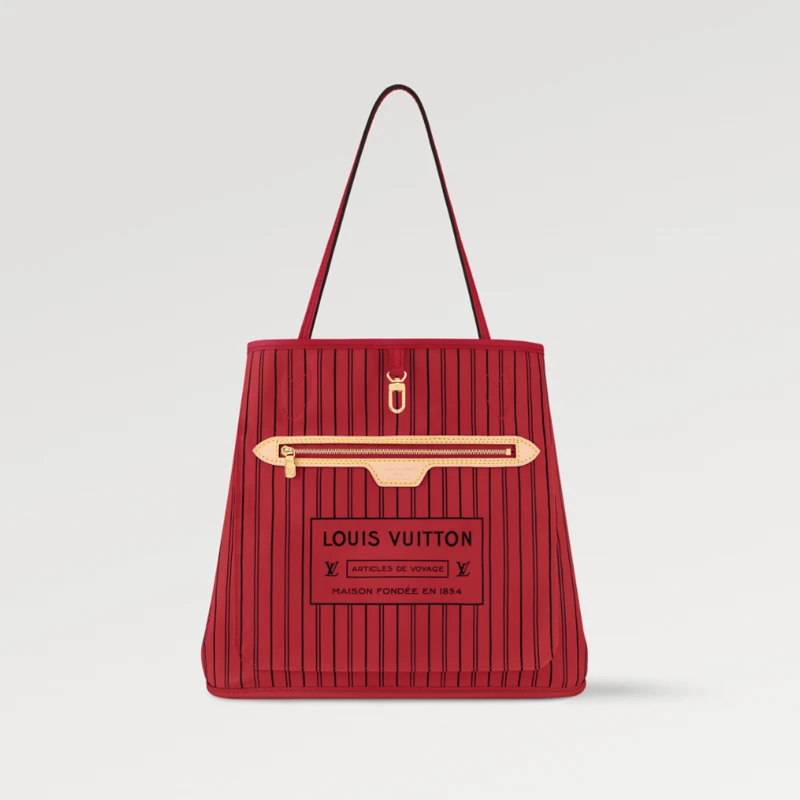 【预售十天】路易威登NEVERFULL BANDOULIÈRE INSIDE OUT 红色中号手袋可拆卸肩带M12708 商品
