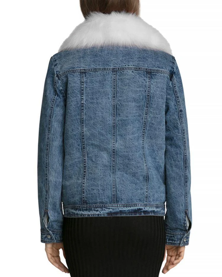 商品Avec Les Filles|Faux Fur Trim Denim Jacket ,价格¥1190,第4张图片详细描述