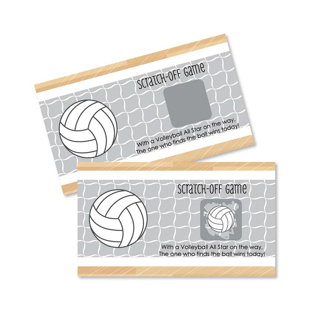 商品Big Dot of Happiness|Bump, Set, Spike - Volleyball - Party Game Scratch Off Cards - 22 Ct,价格¥112,第1张图片