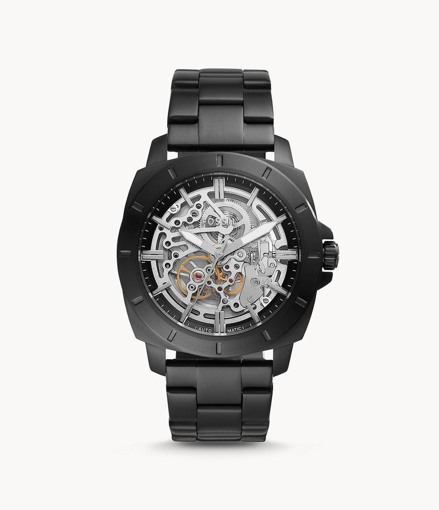 商品Fossil|Fossil Men's Privateer Sport Automatic, Black-Tone Stainless Steel Watch,价格¥617,第1张图片