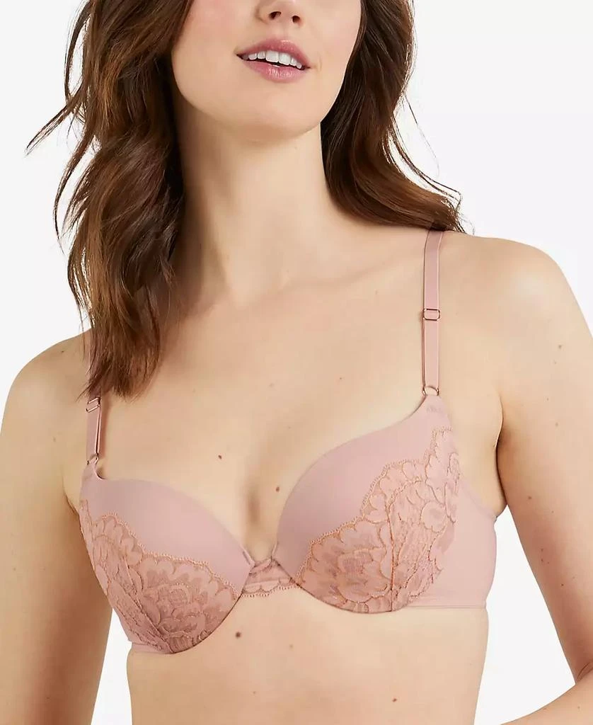 商品Maidenform|Maidenform Love the Lift Cross Dye All Over Lace Push-Up Plunge Bra 9900 上提聚拢文胸,价格¥359,第1张图片