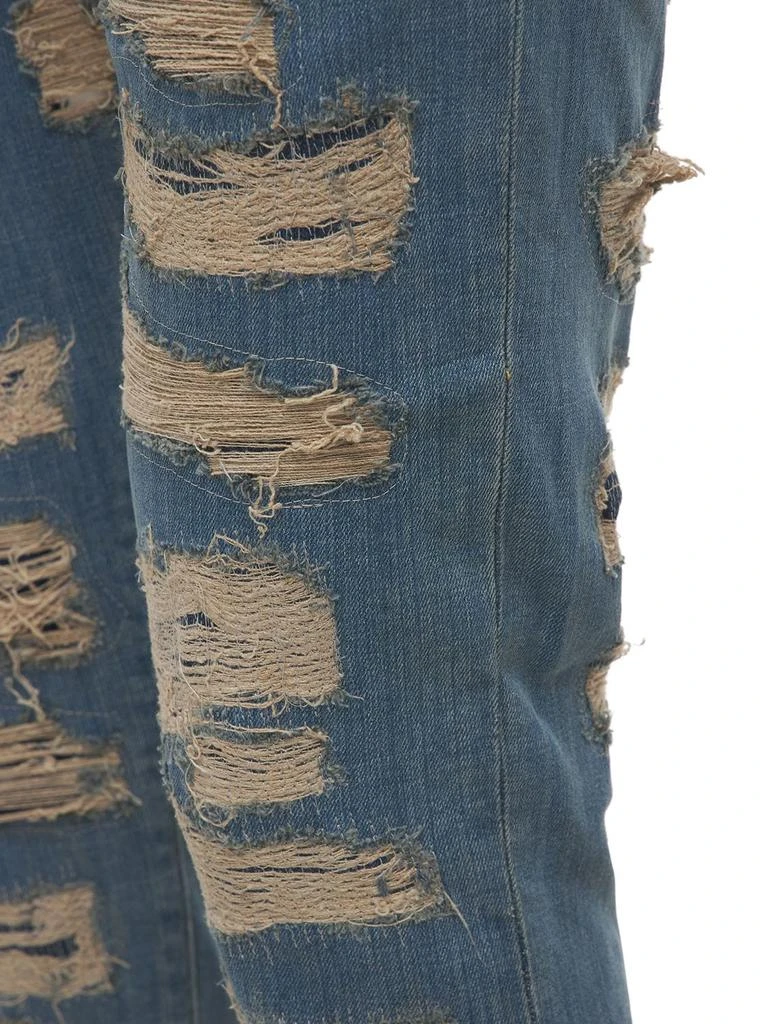 商品Represent|Shredded Skinny Fit Denim Jeans,价格¥1009,第4张图片详细描述