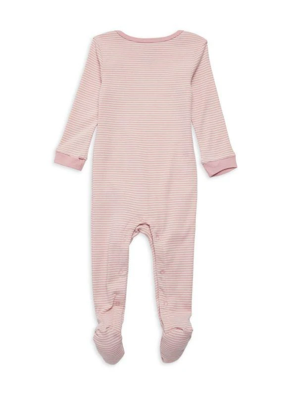 商品Calvin Klein|Baby Girl’s Striped Footie,价格¥137,第2张图片详细描述