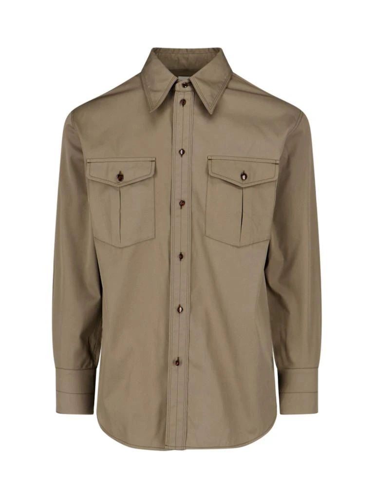 商品Lemaire|Lemaire Long-Sleeved Buttoned Shirt,价格¥2463-¥3305,第1张图片