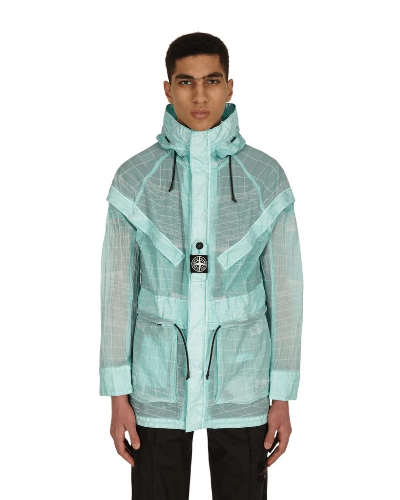 商品Stone Island|Reflective Grid On Lamy-TC Jacket Green,价格¥5724,第1张图片