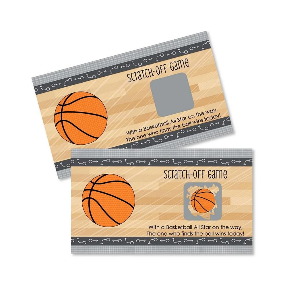 商品Big Dot of Happiness|Nothin' but Net - Basketball - Party Game Scratch Off Cards - 22 Ct,价格¥112,第1张图片