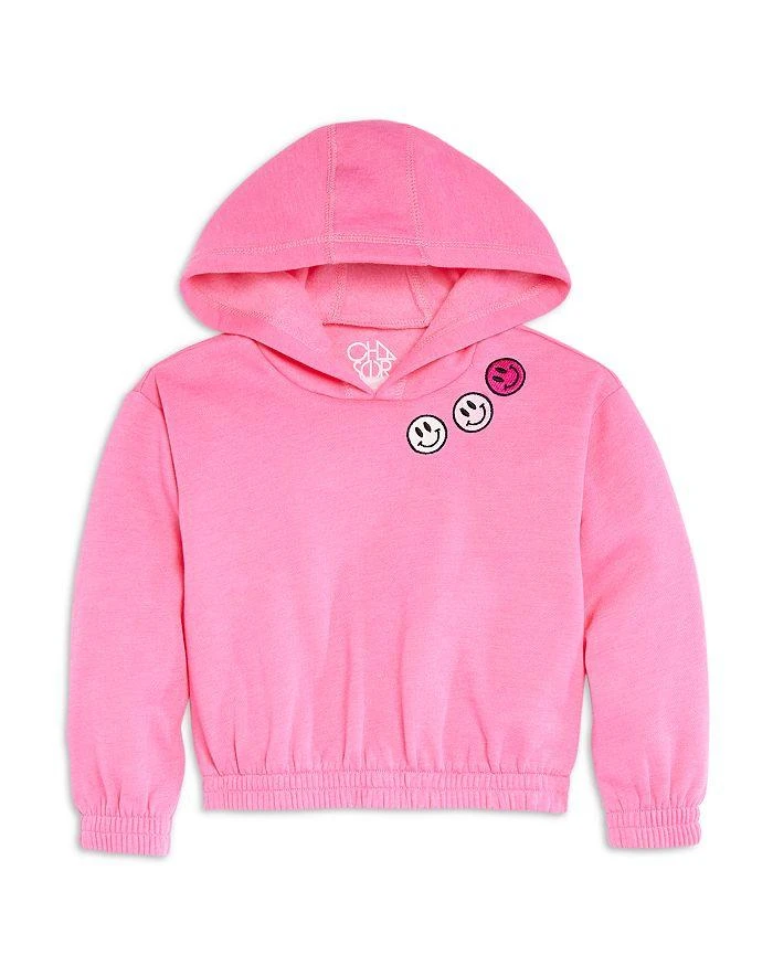 商品Chaser|Girls' Embroidered Smiley Faces Fleece Pullover - Little Kid,价格¥382,第1张图片