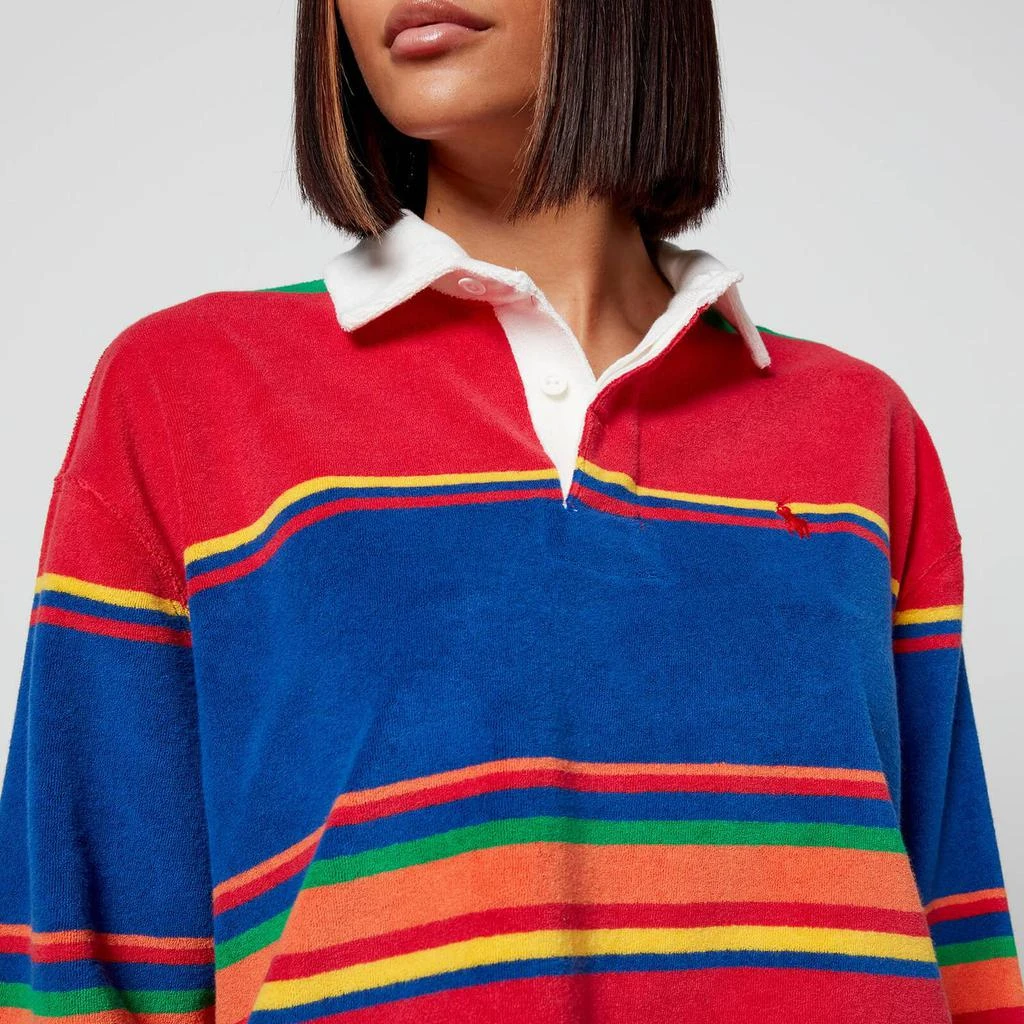 商品Ralph Lauren|Polo Ralph Lauren Women's Stripe Rugby Polo Shirt - Multi,价格¥708,第4张图片详细描述