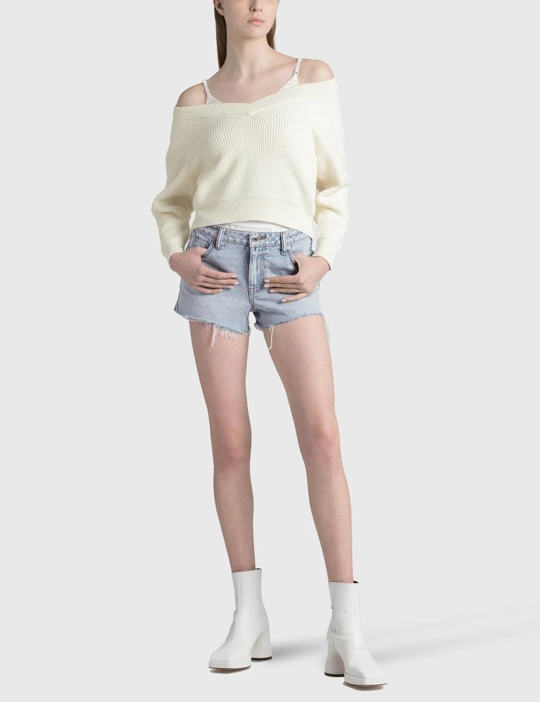 商品Alexander Wang|High Rise Logo Shorts,价格¥2774,第4张图片详细描述