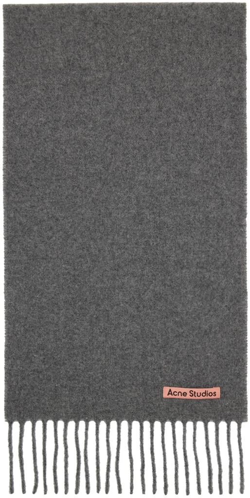 商品Acne Studios|Gray Fringe Scarf,价格¥3131,第1张图片