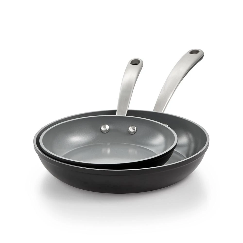 商品Martha Stewart|Culinary Science by Martha Stewart Stewart Collection 2-Pc Forged Aluminum Fry Pan Set, Created for Macy's,价格¥225,第2张图片详细描述
