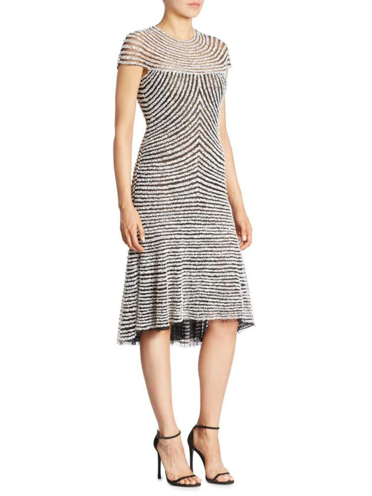 商品Naeem Khan|Stripe Knee Length Trumpet Dress,价格¥14436,第1张图片