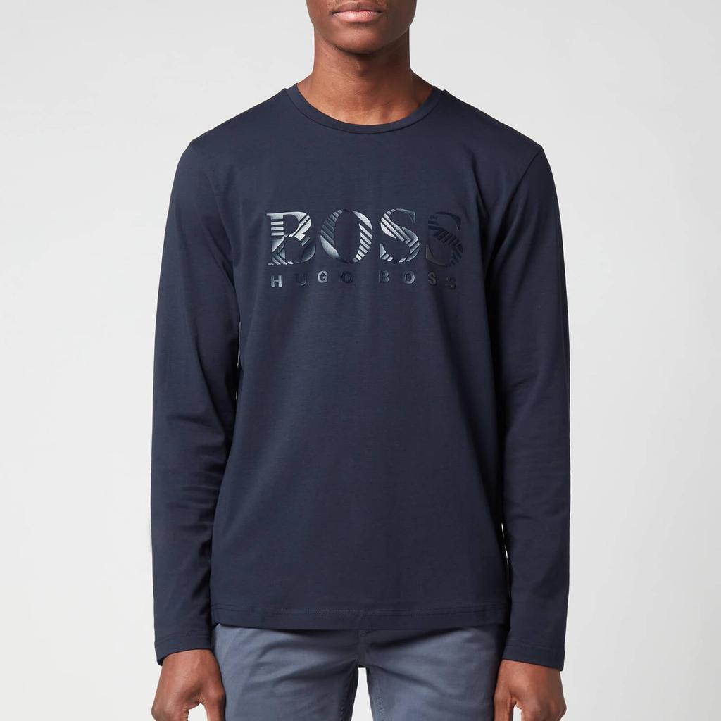 商品Hugo Boss|BOSS Green Men's Togn 2 Long Sleeve T-Shirt - Navy,价格¥314,第1张图片