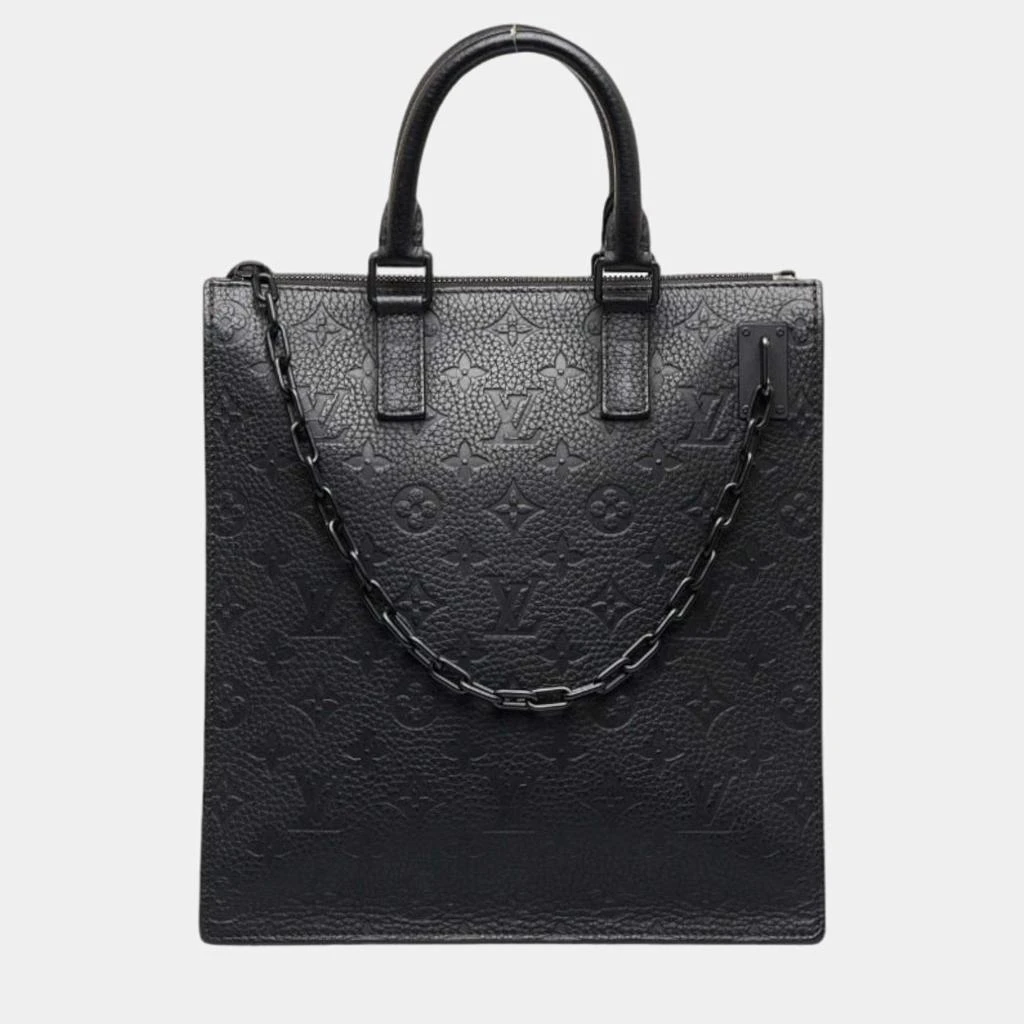 商品[二手商品] Louis Vuitton|Louis Vuitton Black Leather Monogram Empreinte Sac Plat Messenger Crossbody Bag,价格¥23378,第1张图片