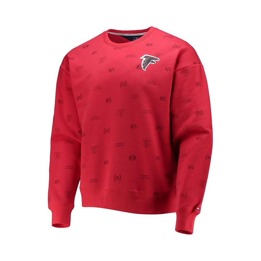 Men's Red Atlanta Falcons Reid Graphic Pullover Sweatshirt商品第3张图片规格展示