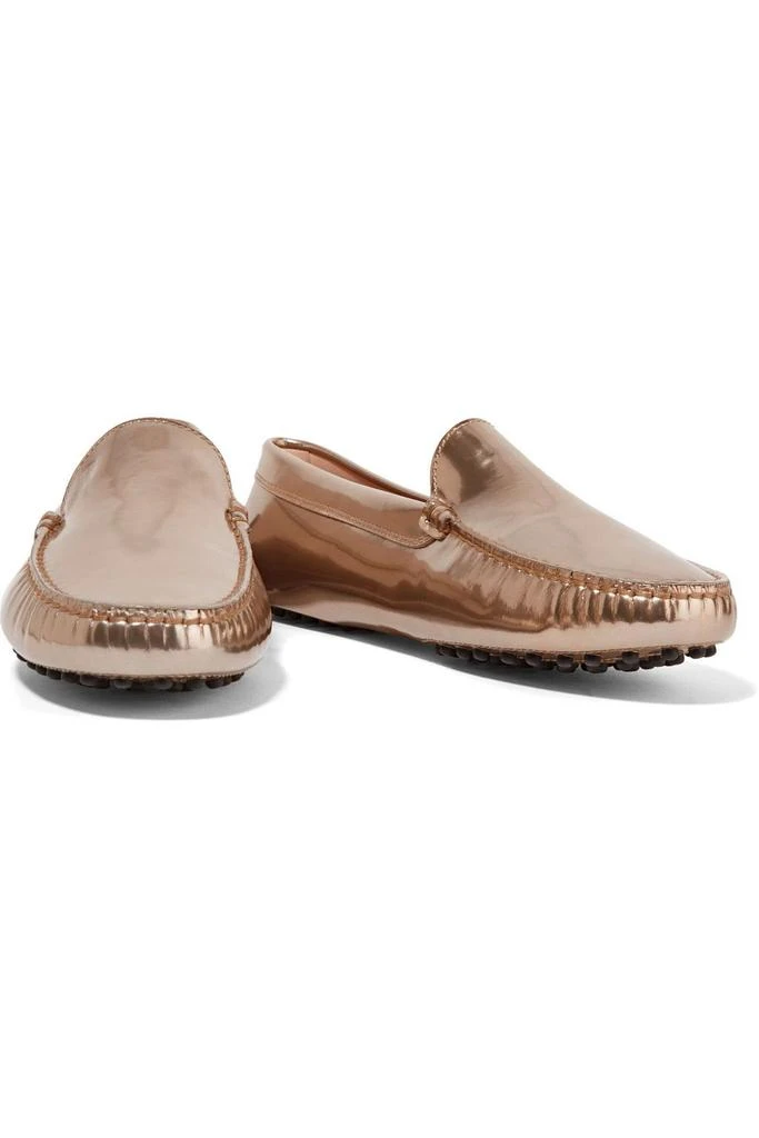 商品Tod's|Metallic patent-leather loafers,价格¥1898,第2张图片详细描述