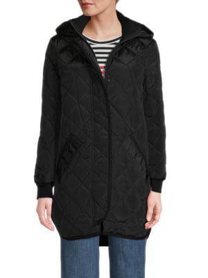 商品DKNY|Hooded Quilted Coat,价格¥672,第1张图片