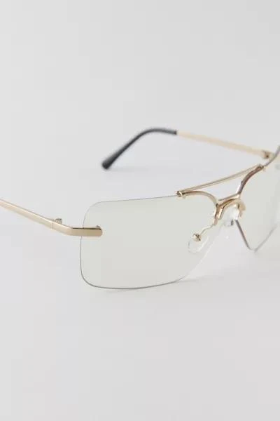 商品Urban Outfitters|Bailey Metal Shield Sunglasses,价格¥58,第3张图片详细描述