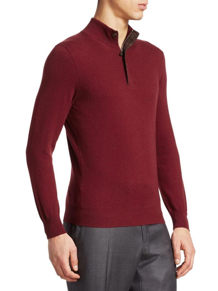 商品Zegna|Cashmere Half-Zip Pullover,价格¥3361,第3张图片详细描述